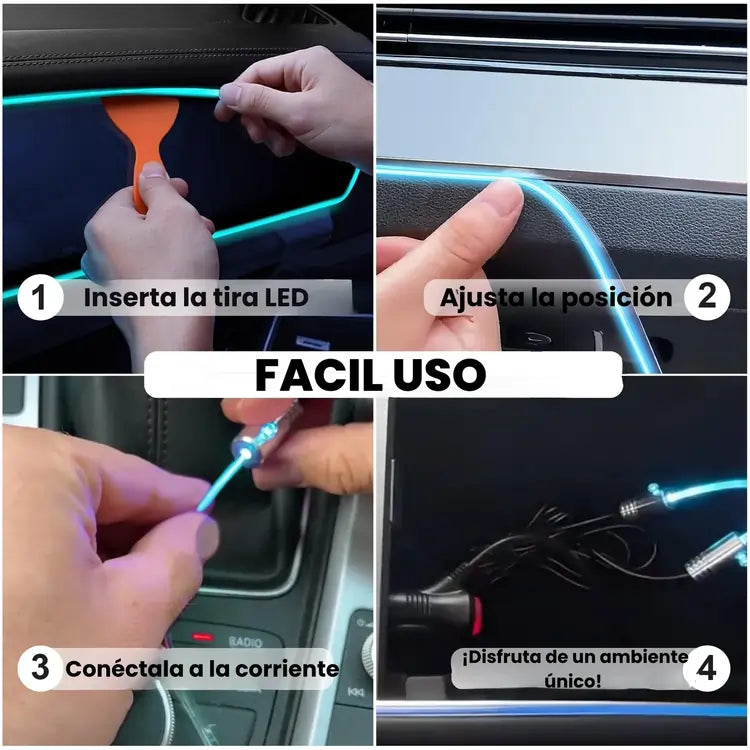 Kit Luces Led Carro AutoGlow™ – De Aburrido a Espectacular 🔥🚗
