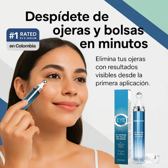 Serum para Ojos con 5% Cafeína | Adiós a Ojeras, Bolsas y Líneas Finas