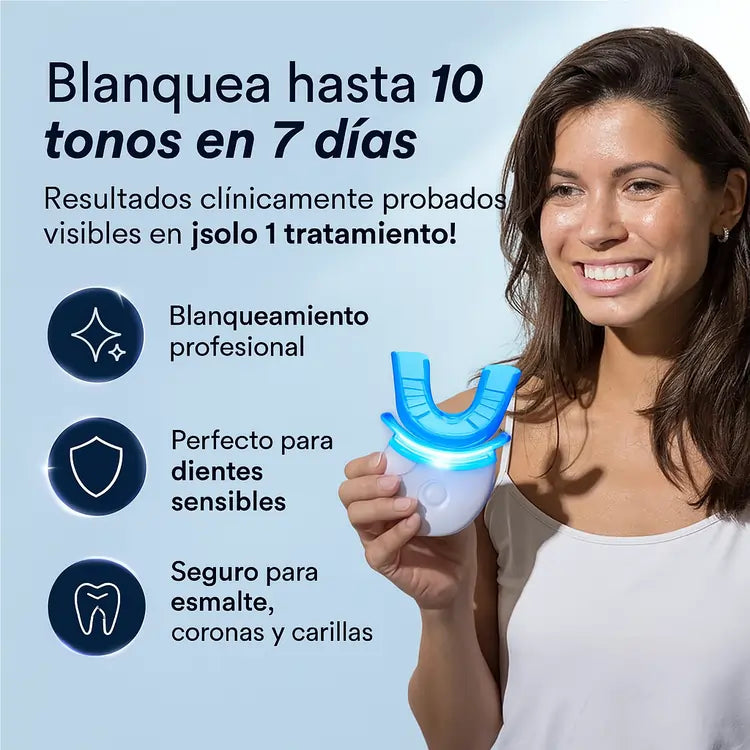 Kit Blanqueador Pro® | Luce Dientes Más Blancos en Solo 20 Minutos