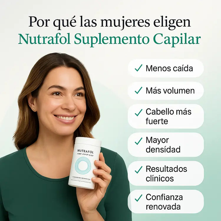 Nutrafol Suplemento Capilar | Recupera el Volumen y la Confianza en tu Cabello