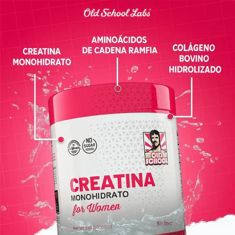 Creatina Femenina con Colágeno | Old School Labs® - Vuelve a Sentirte Imparable