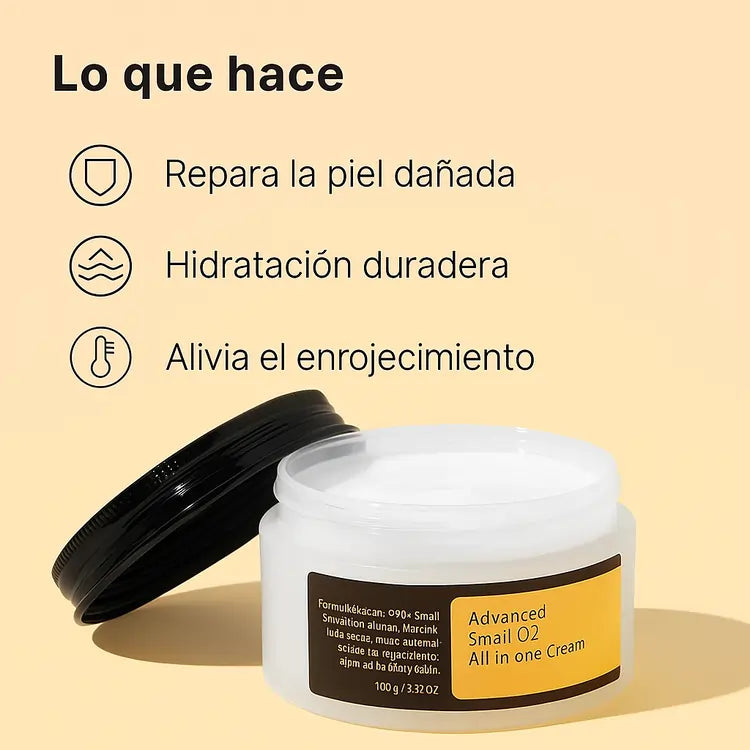 Cosrx® Baba de Caracol 92% | Crema Facial Todo en Uno
