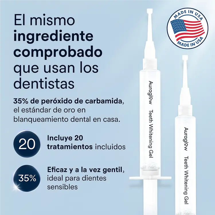 Kit Blanqueador Pro® | Luce Dientes Más Blancos en Solo 20 Minutos