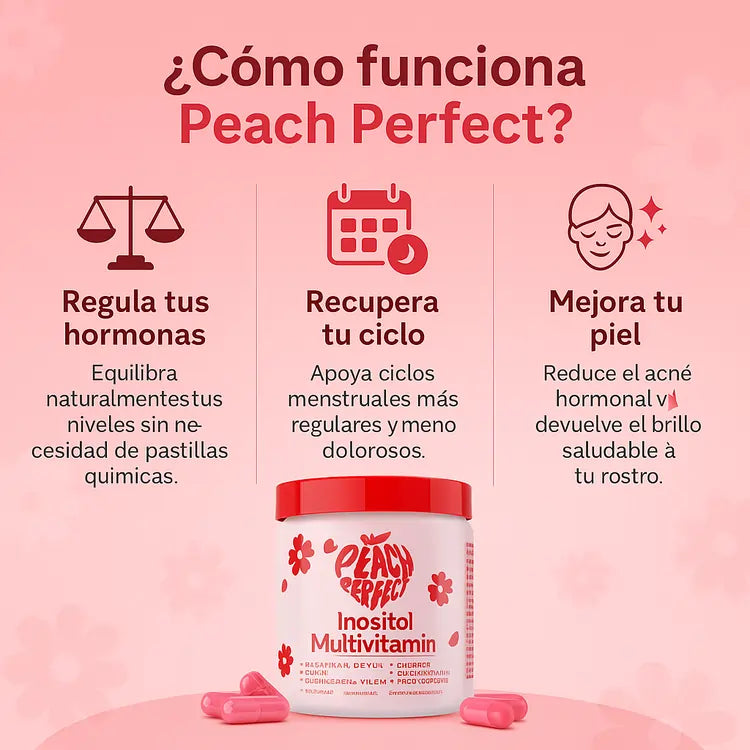 Peach Perfect Balance Hormonal | Regula tu Ciclo y Recupera tu Piel