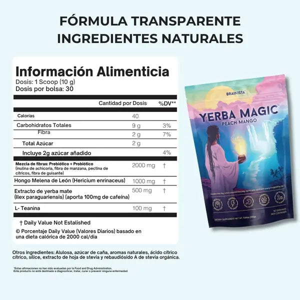 Yerba Magic® by Brainista | Bebida Natural para Energía, Enfoque y Digestión Saludable