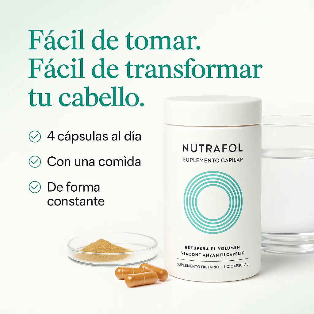 Nutrafol Suplemento Capilar | Recupera el Volumen y la Confianza en tu Cabello