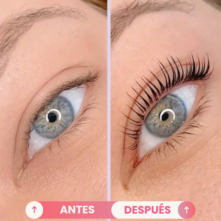 Kit Pestañas XL: Máscara Prosa Tapa Gris con Microfibras + Serum Exactitud Crecimiento