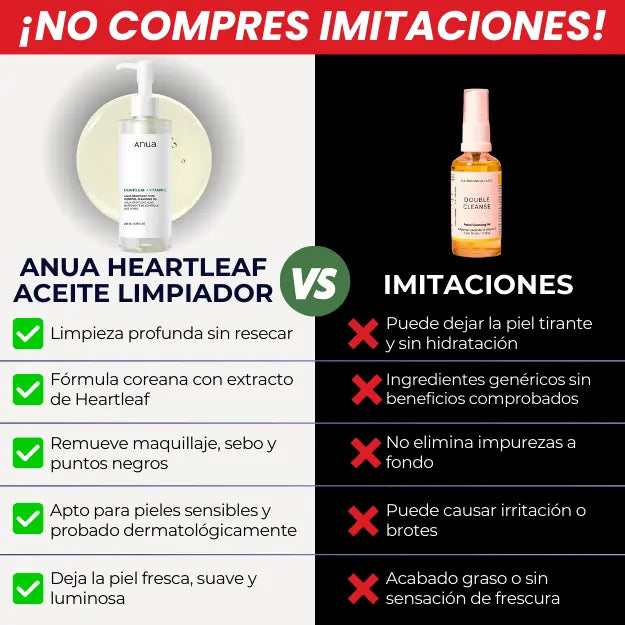 Anua™ Aceite Facial | ✨ Fórmula Coreana para Poros Limpios y Suaves 💧
