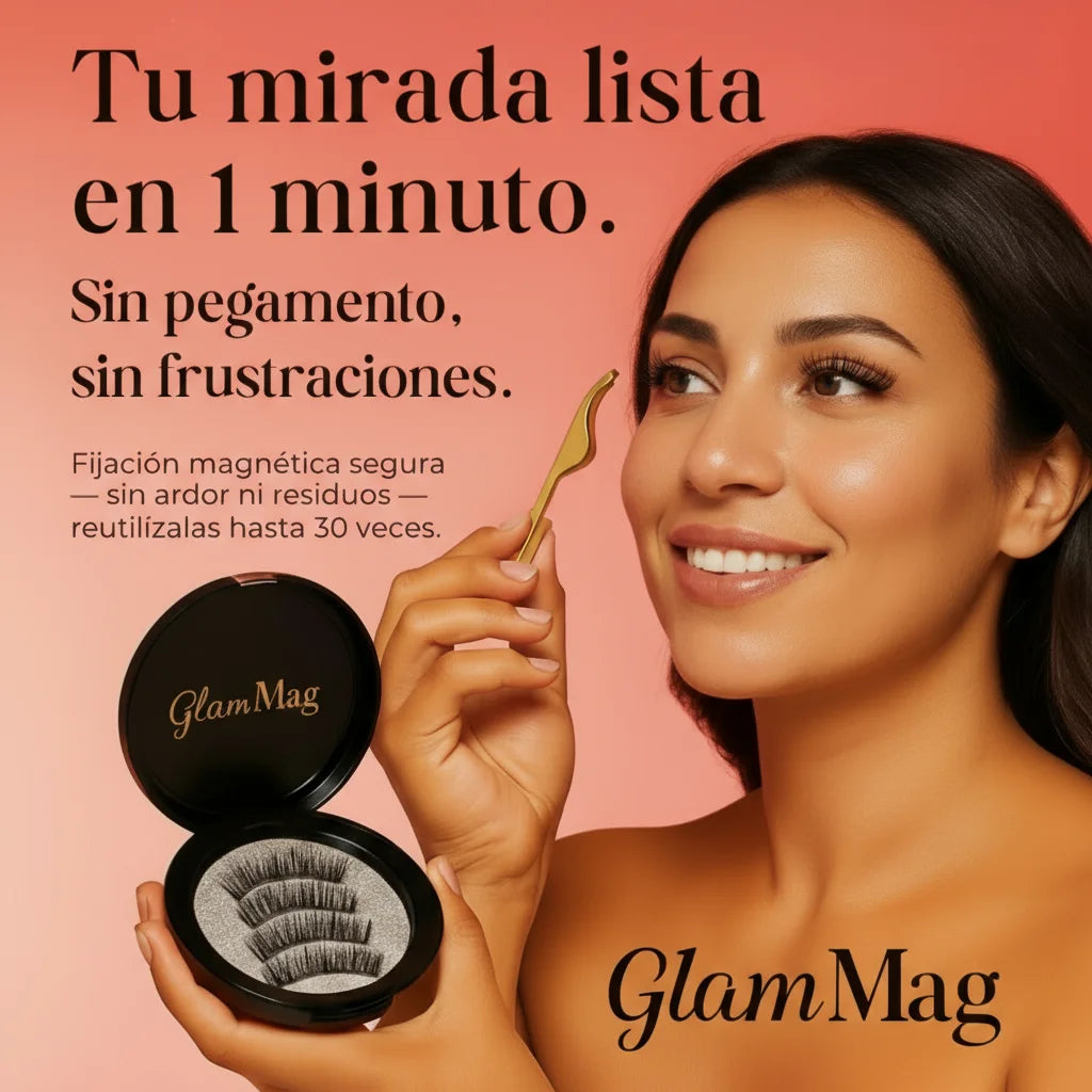 Pestañas Magnéticas GlamMag™ + Aplicador de Pestañas Gratis