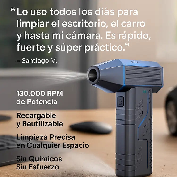 Mini Soplador AirBlaster Pro® | Limpieza Potente en Segundos