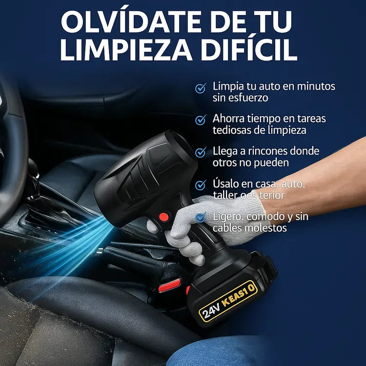 Soplador Inalámbrico PowerJet® | Limpia y Trabaja Sin Esfuerzo