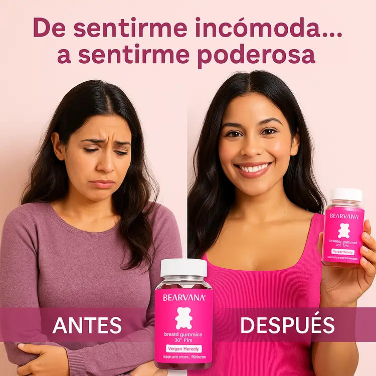 Bearvana® Gomitas Naturales | Aumenta tu Busto y Realza tu Silueta