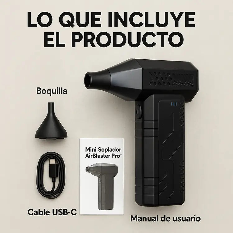 Mini Soplador AirBlaster Pro® | Limpieza Potente en Segundos