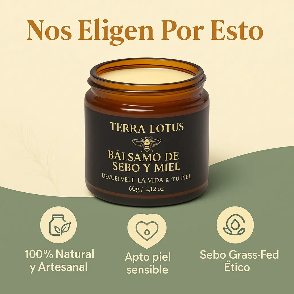 Terra Lotus - Bálsamo de Sebo y Miel | Devuélvele la Vida a tu Piel