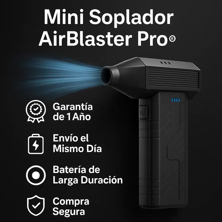 Mini Soplador AirBlaster Pro® | Limpieza Potente en Segundos