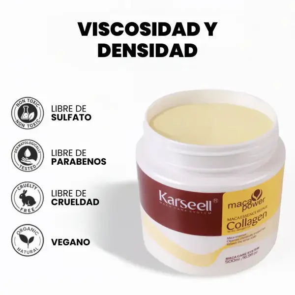 Kit Karseell® Collagen – Shampoo, Acondicionador, Aceite de Argán y Mascarilla