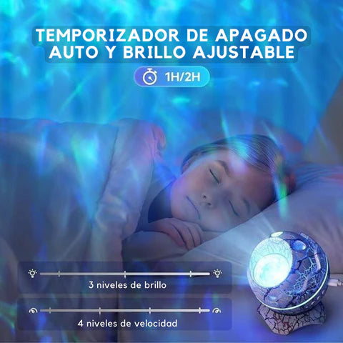 DinoEgg® Parlante Proyector de Galaxias