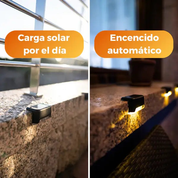 Kit de 8 - Solpex® MiniLEDs | Iluminación Solar para Exteriores