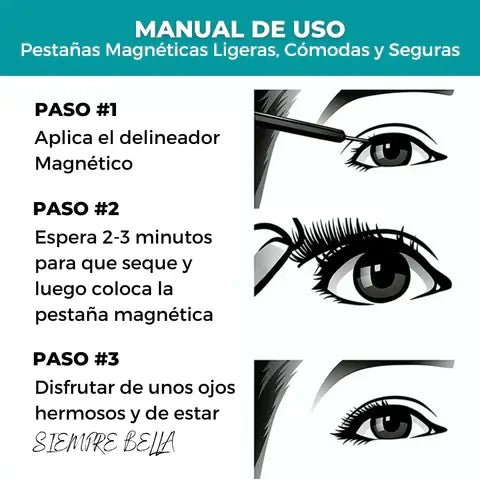 GlamMag™ | Pestañas Magnéticas Sin Pegamento + Delineador GRATIS ✨