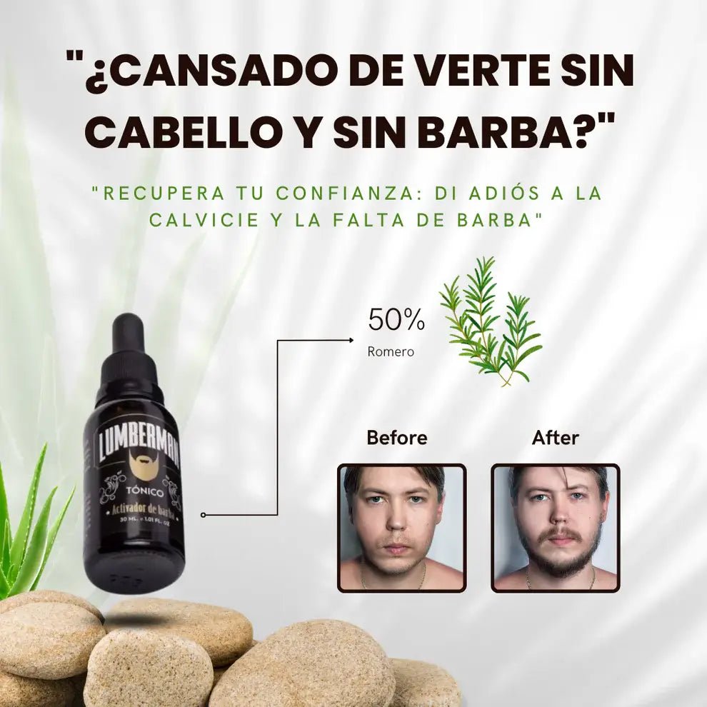 COMBO Barba Lumberman®: Lápiz Definidor + Cepillo + Tónico - GeekHub Shop