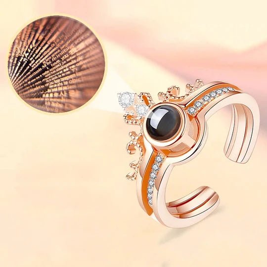 Dúo Corazón® Anillo y Collar TE AMO 100 Idiomas + ENVÍO GRATIS - GeekHub Shop