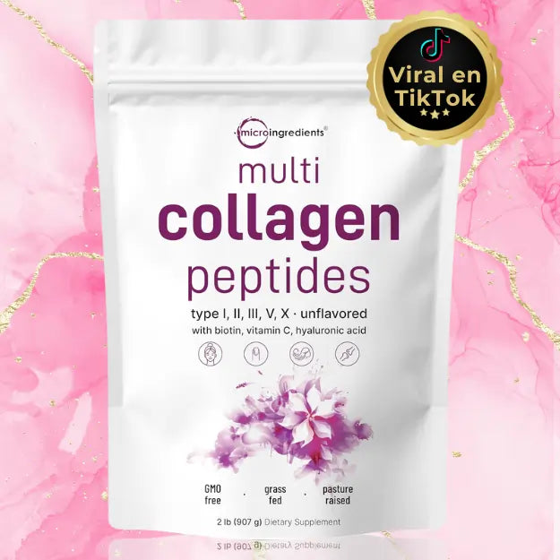 Péptidos de Multi-Colágeno Hidrolizado con Biotina | Importado 🇺🇸