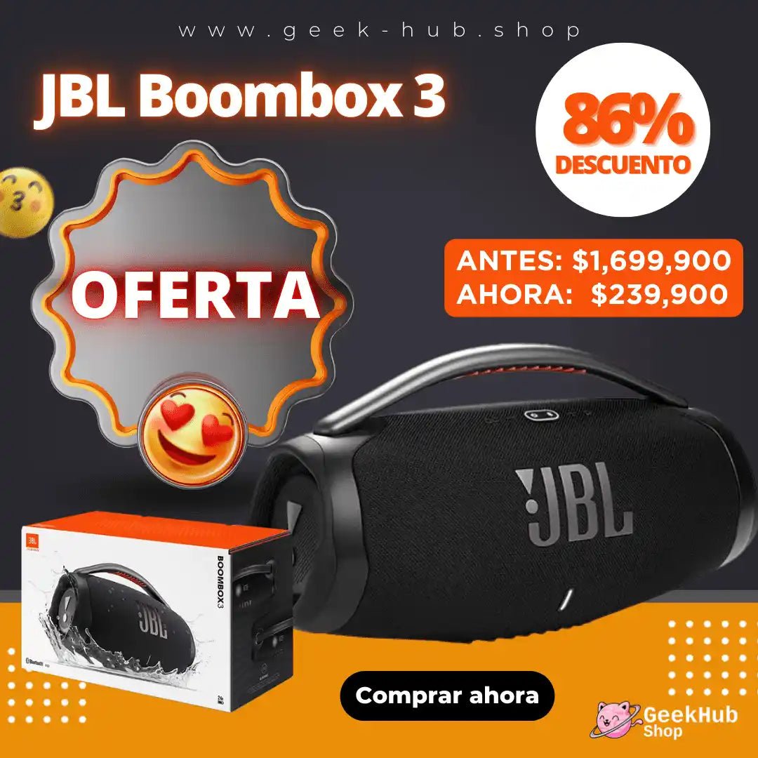 JBL Parlante 1.1 Boombox 3 Bluetooth Réplica + ENVÍO GRATIS - GeekHub Shop