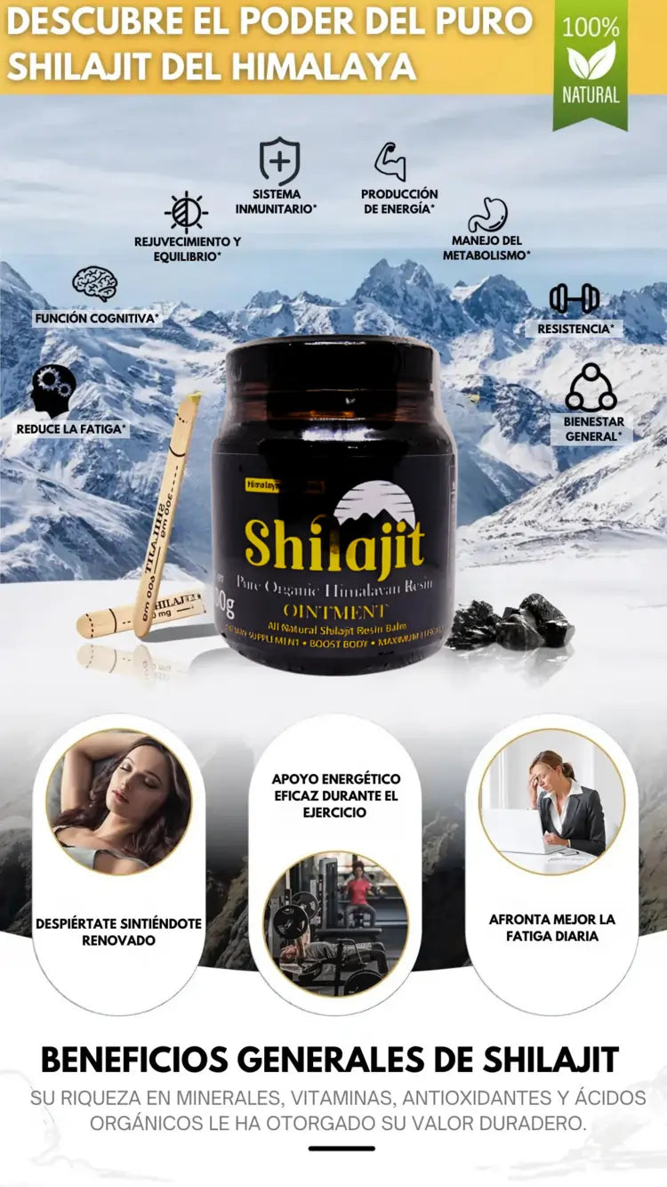 Shilajit Puro HIMALAYAN ORGANICS® - IMPORTADO
