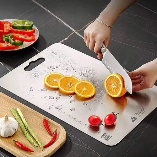 Combo CorteFácil™ – Tabla de Acero + Afilador de Cuchillos GRATIS