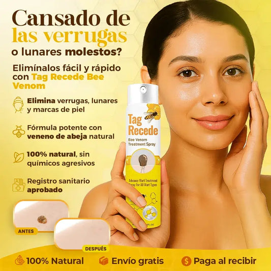 Tag Recede™ | Spray de Veneno de Abeja para Verrugas, Acné y Manchas