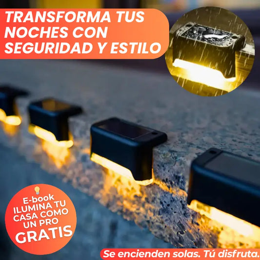 Kit de 8 - Solpex® MiniLEDs | Iluminación Solar para Exteriores