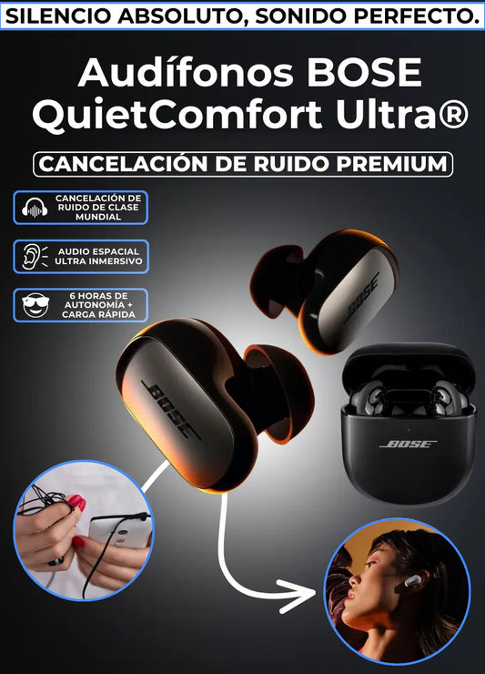 Bose QuietComfort Ultra | Audífonos con Cancelación de Ruido Premium