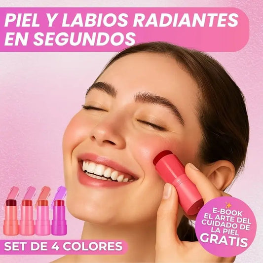 Only Beauty® | Rubor y Labios Radiantes Todo el Día – Lleva 4