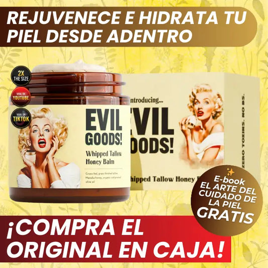 EVIL GOODS® | Crema Facial Nutritiva de Sebo y Miel de Manuka