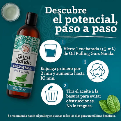 GuruNanda® Detox Bucal Natural + Raspador GRATIS | Recupera Tu Sonrisa