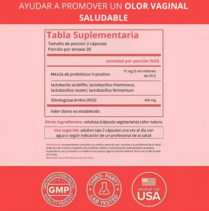 URO Vaginal Probiotics x 60 Cápsulas – Llévate 2 por el precio de 1 💞