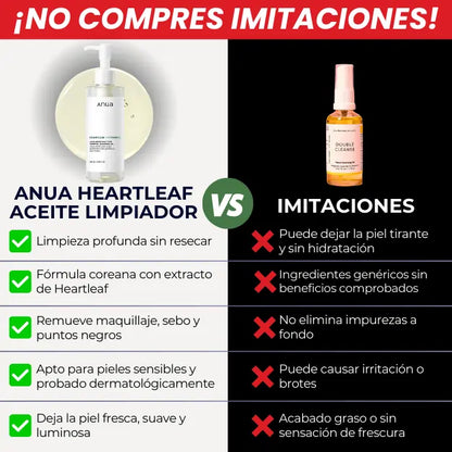 Anua™ Aceite Facial | ✨ Fórmula Coreana para Poros Limpios y Suaves 💧