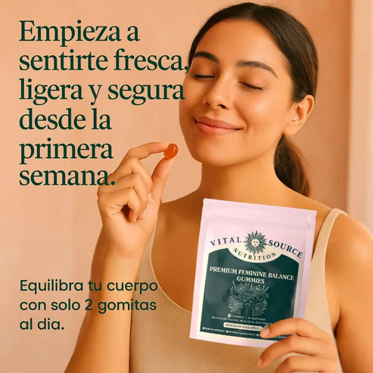 Gomitas Vital Source® Balance Femenino | Siéntete Limpia, Sexy y Segura