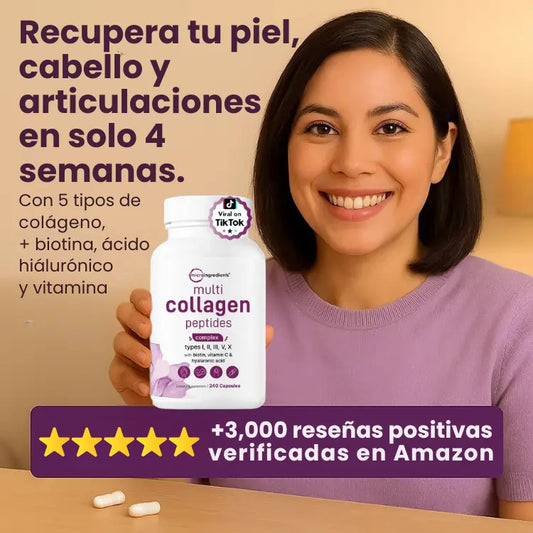 Multi Colágeno 8 en 1 | Restaura tu Juventud Natural en 4 Semanas
