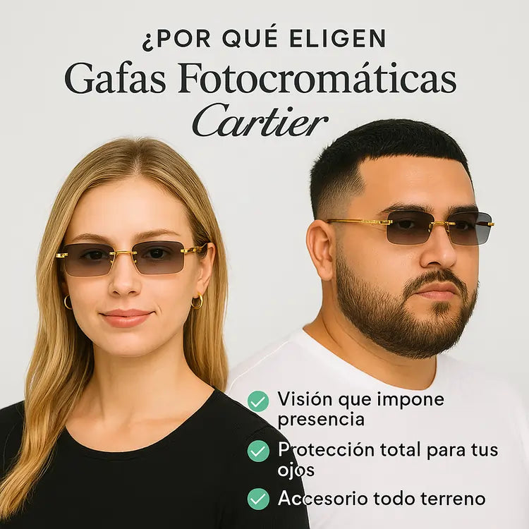 Gafas Fotocromáticas Cartier | Inspira Estilo en tu Mirada