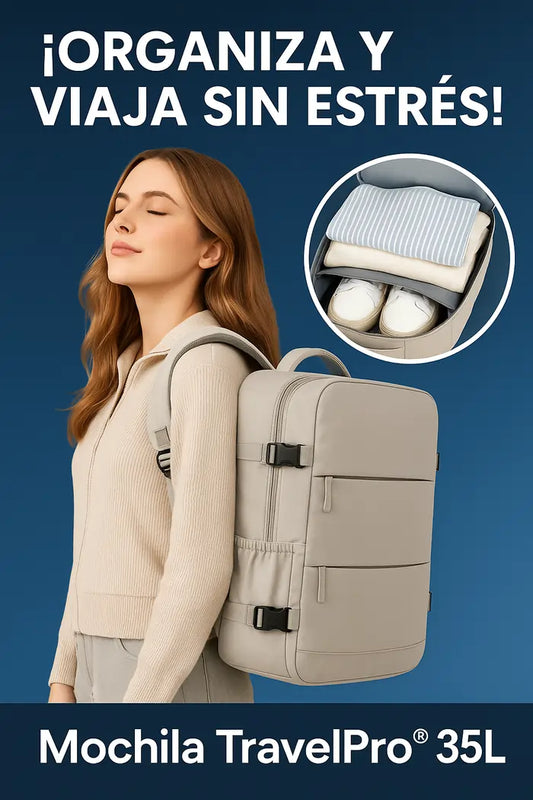 Mochila TravelPro® 35L | Libera tus Viajes y Empaca Todo