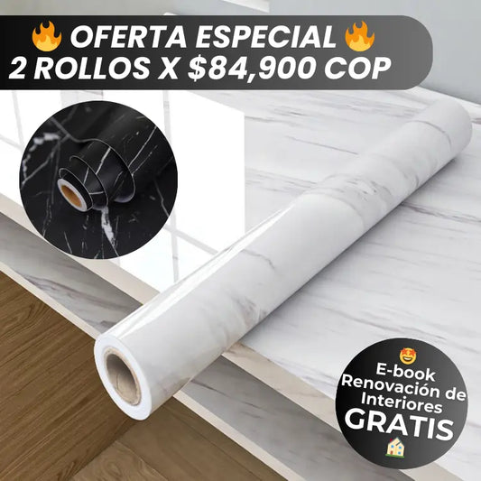 Papel Marmol 60cm de Ancho x 200cm Largo