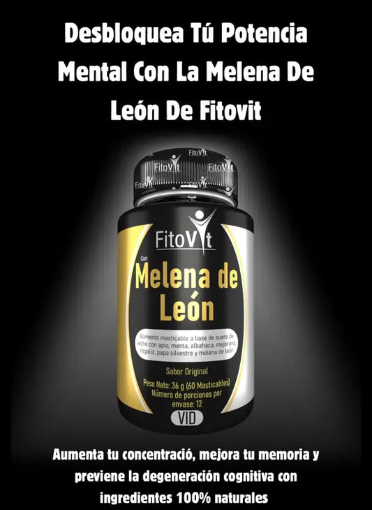 Melena De León Fitovit® x 60 Cápsulas | Memoria y Enfoque sin Límites