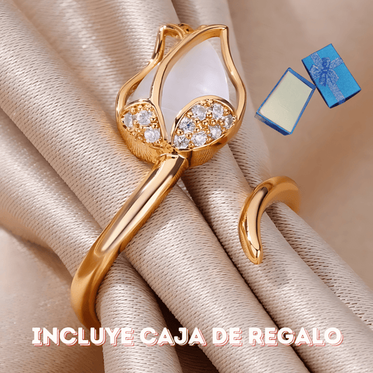 Anillo Tulipan + Caja REGALO - GeekHub Shop