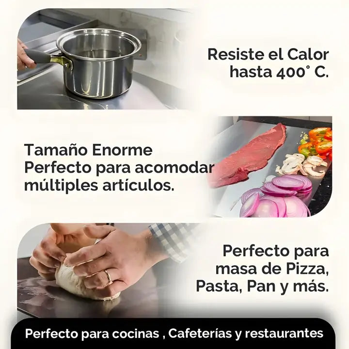 Combo CorteFácil™ – Tabla de Acero + Afilador de Cuchillos GRATIS