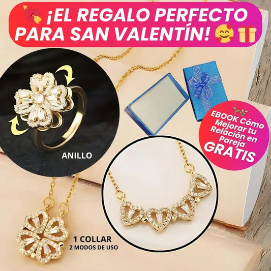 Combo San Valentín - Trébol Corazón con Caja de Regalo 💖🎁 - GeekHub Shop