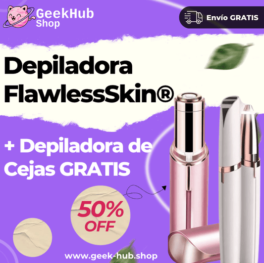 Depiladora Facial FlawlessSkin® + Depiladora de Cejas GRATIS + Envío GRATIS - GeekHub Shop
