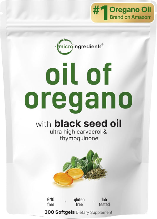 MicroIngredientes Aceite de Orégano y Semilla Negra 2 en 1 | Fortalece Tus Defensas y Recupera tu Piel