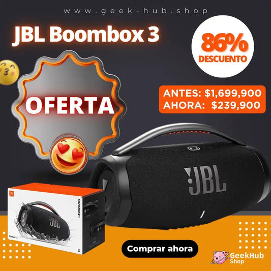 JBL Parlante 1.1 Boombox 3 Bluetooth Réplica + ENVÍO GRATIS - GeekHub Shop