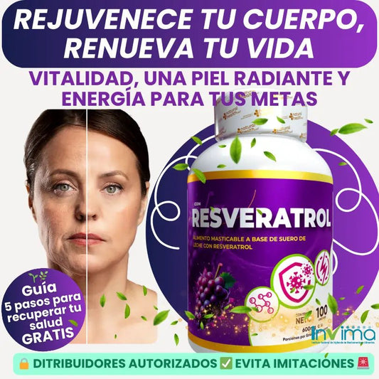 Resveratrol Natural Health® x 100 Cápsulas, con Invima 🇨🇴✅ - GeekHub Shop